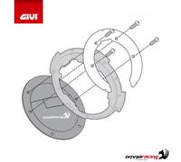 Givi Fixation du réservoir BF10 – Adaptateur Tanklock pour sacoche – Noir – 6 vis
