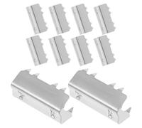 Bride Fixe pour Courroie de Distribution 6mm 10 Pièces | Structure Crantée, Finition Argentée, pour Axes de Mouvement, Ateliers Professionnels et Réparation Mécanique