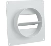 Bride murale 110x55 ø100 avec clapet anti-retour Gaine ronde plate airRoxy 0006