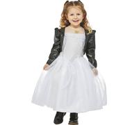 Bride of Chucky - Costume pour fille SM1158 (110-116) (Blanc/Noir)