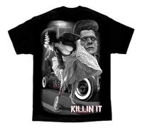 Bride of Frankenstein Rockabilly Pinup Tattoo David Gonzales DGA Art T Shirt T-Shirt Black L