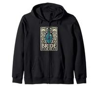 Bride Or Die Retro Halloween Bachelorette Assorti Hen Do Sweat à Capuche