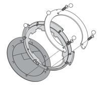 GIVI BF Tanklock System for TANKLOCK Tankbags Système Tanklock pour tankbags TANKLOCK, noir