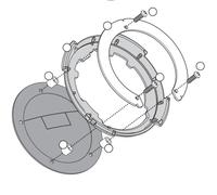 Bride Pour Sacoche de Réservoir Tanklock For Yamaha 125 MT 125 2020-2022