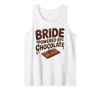 Bride Powered by Chocolate Funny Wedding Humour Débardeur