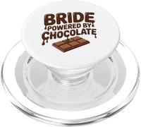 Bride Powered by Chocolate Funny Wedding Humour PopSockets PopGrip pour MagSafe