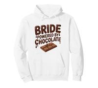 Bride Powered by Chocolate Funny Wedding Humour Sweat à Capuche