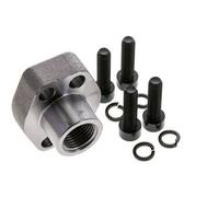 Bride SAE 1/2'' 6000 PSI en acier ordinaire avec filetage femelle G1/2'' ISO 6162-2