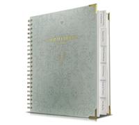 Bride Squad Livre de planification de mariage et organisateur pour mariée : couverture rigide élégante en porcelaine bleue et blanche | Comprend des listes de contrôle, des calendriers, des poches |