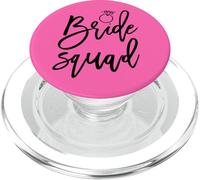 Bride Squad Script Bague en Diamant Graphique Mariage PopSockets PopGrip pour MagSafe