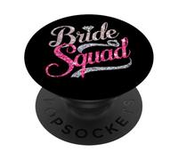 Bride Squad Wedding Bachelorette Party Mariée Demoiselle d'honneur PopSockets PopGrip Adhésif
