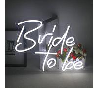 Bride to be Enseignes Au Néon Blanc LED mot Néons pour Décoration Murale Mariage USB lettre Néon signes pour Fiançailles fête Nuptiale Décorer