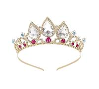 Bride Wedding Tiaras Crown Headpiece Crystal Girl Princess Diadem Photography Hair Accessories pour Mariages(Color 1)