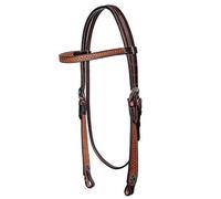 Bride western XL Two Tone avec boucles « anciennes » X-Full Cheval extra / Cheval de trait