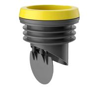 Brides de toilettes, bague d'étanchéité étanche pour bride de toilette sans odeur avec valve anti-refoulement pour vidange de 110 mm (gris)