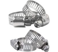 Brides de tuyau d’entraînement réglables, Lot de 10 colliers de serrage en acier inoxydable, diamètre 8-120 mm(Diameter 1016mm)