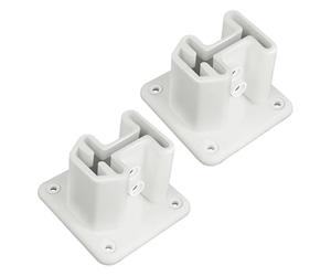 Brides Fixation Échelles Piscine | Monture Robuste En Résine - Brides d'échelle renforcées pour piscine - Utilisable pour mariage, garde-corps, rampe, kayak, stabilité au sol, jardin, pelouse et patio
