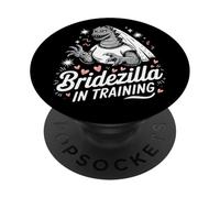 Bridezilla in Training Funny Bride to Be Wedding Humour PopSockets PopGrip Adhésif