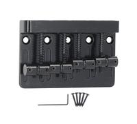 Bridge Basse Électrique 4 Cordes, Selles Réglables Avec Plaque Renforcée Epaisse - Fixation Stable llen Incluse, Pour Basse Jazz et P Bass (Noire)