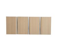 BRIDGE BENO Meuble De Salle De Bain 120 cm | Meuble-Lavabo Suspendu avec 4 Portes À Fermeture Amortie | sans Lavabo, Golden Sand
