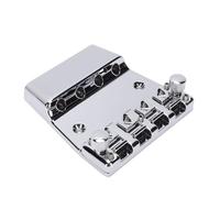 Bridge de basse Cheotime, pont de selle en alliage en alliage en zinc à 4 cordes réglable, pont de basse de remplacement avec espacement des cordes de 18 mm pour mise à niveau