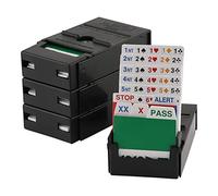 Bridge Partner Boîtes à enchères - Petite édition de Poche Bidding Box - Les enchères au Bridge Ensemble de 4 (Noire)