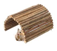 Bridge Reptile, 6,8 Pouces de Saule Branches Guinée Pig Ramp Anti-Bite Guinée Casque de cachette d'échelle d'escalade pour Les furets