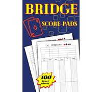 Bridge Score Sheets - 100 Sheets of Small Size Score Pads for Contract Bridge - 5 x 8 Inch: Bridge Score Pads and Tally Sheets | Convenient Notepads for Keeping Track of Scores in Bridge Card Games