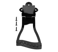 Bridge Tailpiece Replacement for Electric Jazz Guitar, Zinc Alloy Open Bridge Tailpiece with Screws, Chrome Guitar and Bass Accessories, Durable Zinc Alloy and Iron Construction fo (Noire)