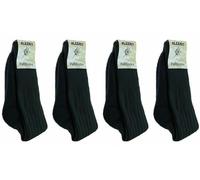 Bridgedale Blaxnit PathFinder Lot de 12 paires de chaussettes de travail pour homme Double laine Semelle rembourrée Taille 39-48, Noir., 6-10