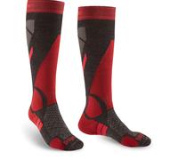 Bridgedale - Ski Lightweight Merino Performance Over Calf - Chaussettes ski homme Graphite / Red - L - 44 / 47