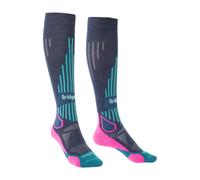 Bridgedale - Ski Lightweight - Chaussettes ski femme Dk Denim / Pink - L - 41 / 43