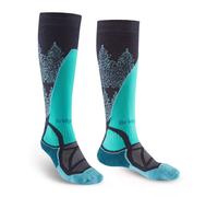 Bridgedale - Ski Lightweight Merino Performance - Chaussettes ski femme Dark Denim / Aqua - S - 35 / 37