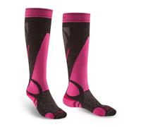 Bridgedale - Ski Lightweight Merino Performance Over Calf - Chaussettes ski femme Graphite / Pink - L - 41 / 43
