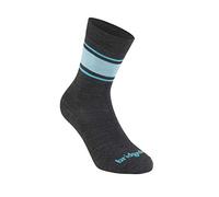 Bridgedale Trail Sport Lightweight T2 Merino Cool Comfort - Ankle Chaussettes Femme, Gris foncé/bleu, S