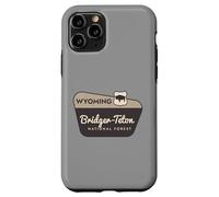 Bridger-Teton National Forest Wyoming Panneau de Bienvenue Vacances Coque pour iPhone 11 Pro