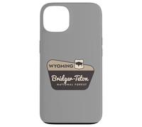 Bridger-Teton National Forest Wyoming Panneau de Bienvenue Vacances Coque pour iPhone 13