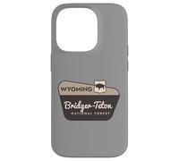 Bridger-Teton National Forest Wyoming Panneau de Bienvenue Vacances Coque pour iPhone 14 Pro