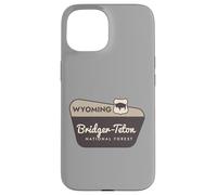 Bridger-Teton National Forest Wyoming Panneau de Bienvenue Vacances Coque pour iPhone 15
