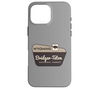 Bridger-Teton National Forest Wyoming Panneau de Bienvenue Vacances Coque pour iPhone 16 Pro Max