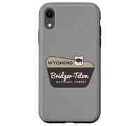 Bridger-Teton National Forest Wyoming Panneau de Bienvenue Vacances Coque pour iPhone XR