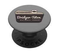 Bridger-Teton National Forest Wyoming Panneau de Bienvenue Vacances PopSockets PopGrip Adhésif