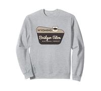 Bridger-Teton National Forest Wyoming Panneau de Bienvenue Vacances Sweatshirt