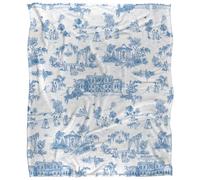 Bridgerton Around The Ton Toile Plaid Ultra Doux au Toucher Soyeux 152 X 127 Cm