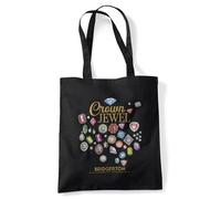 Bridgerton Crown Jewel Sac Cabas Réutilisable pour Courses et Voyage, Noir