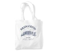 Bridgerton Home Sac Cabas Réutilisable pour Courses et Voyage, Blanc