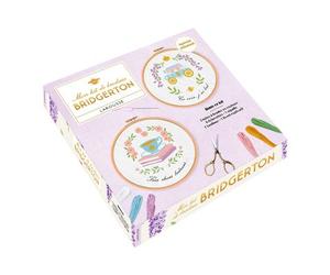 Bridgerton - Mon kit de broderie - + accessoires - Ophélie Dhayere - Larousse - Jeux livres objets