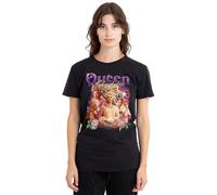 Bridgerton Queen Charlotte Vintage Ladies T Shirt, Black, Noir, M Femme