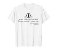 Bridgerton You Do Not Know Me T-Shirt, Homme, Blanc, XL
