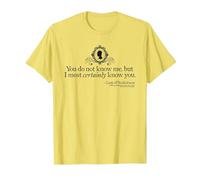 Bridgerton You Do Not Know Me T-Shirt, Homme, Citron, XL